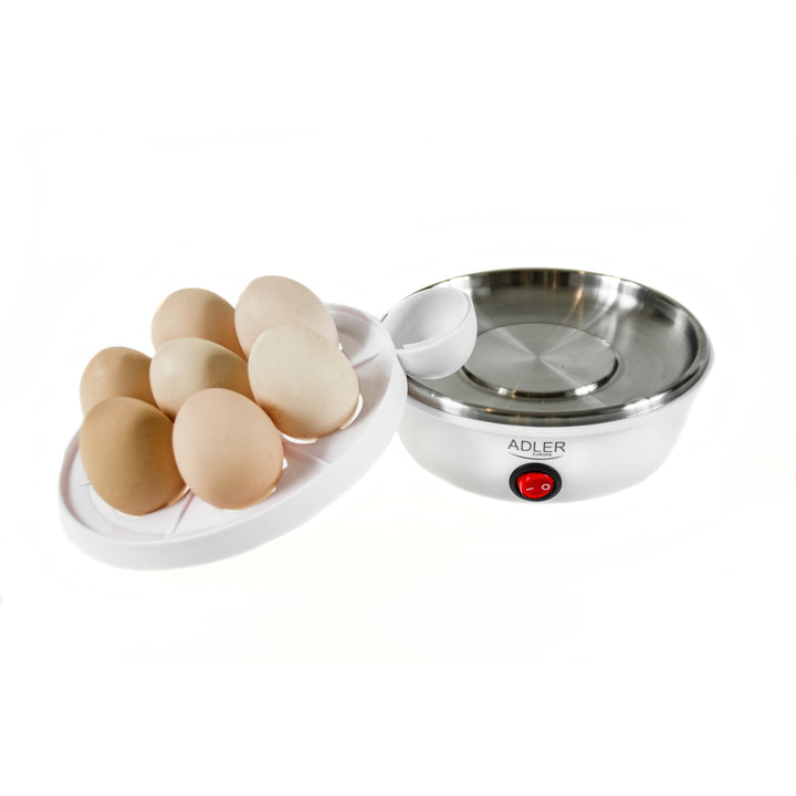 Automatische eierkoker Adler, voor 7 eieren, vermogen 450W, wit, AD 4459