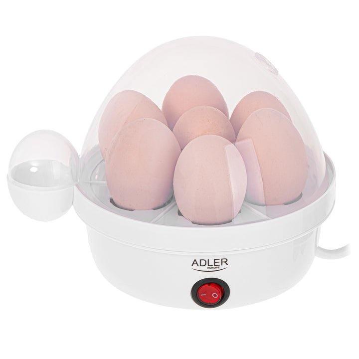 Automatische eierkoker Adler, voor 7 eieren, vermogen 450W, wit, AD 4459