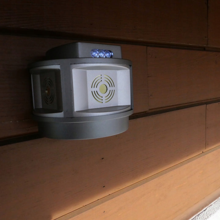 Draadloze knaagdier afschrikmiddel marter muizen Viano, IP44, 4Ah Li-ion oplaadbare batterij, LED-modus, Trio