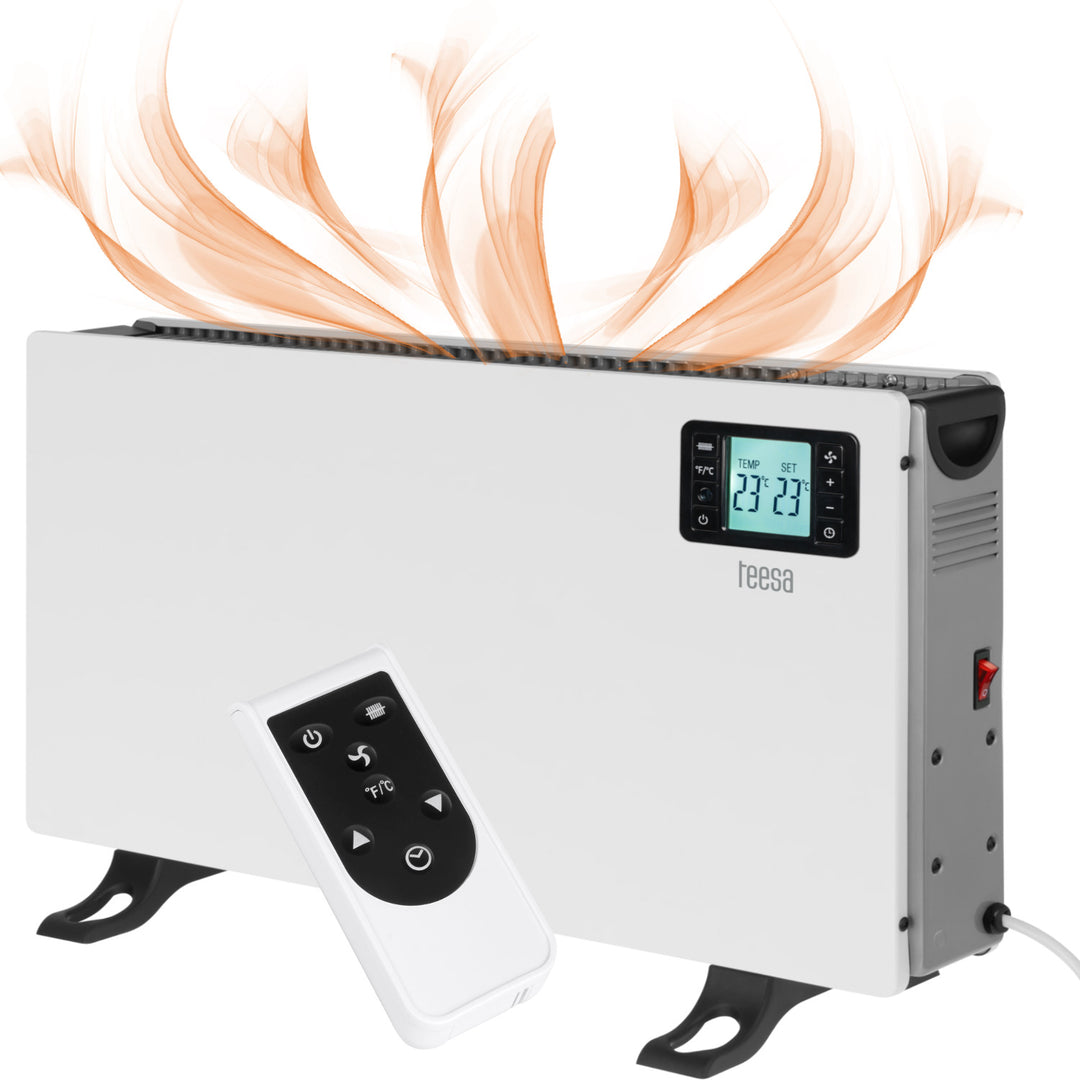 Teesa convectorverwarming, timerfunctie, temperatuurregeling, antivriesstand, afstandsbediening, TSA8054