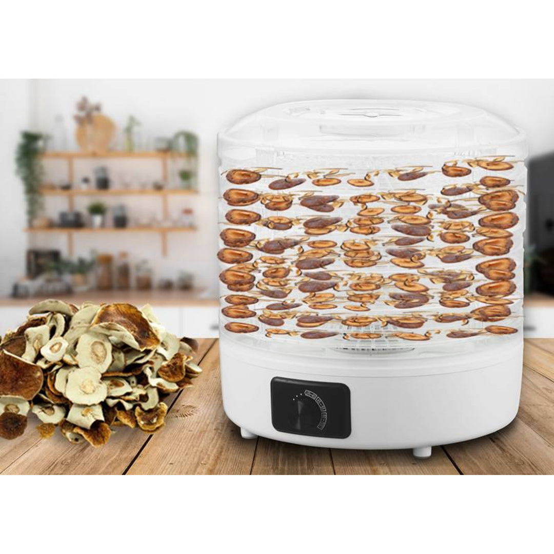 Droogautomaat voor champignons, groenten, fruit, vlees LTC, regelbaar vermogen, anti-slip basis, 5 laden, vaatwasmachinebestendig, LXSR003
