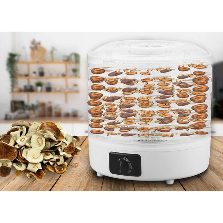 Droogautomaat voor champignons, groenten, fruit, vlees LTC, regelbaar vermogen, anti-slip basis, 5 laden, vaatwasmachinebestendig, LXSR003