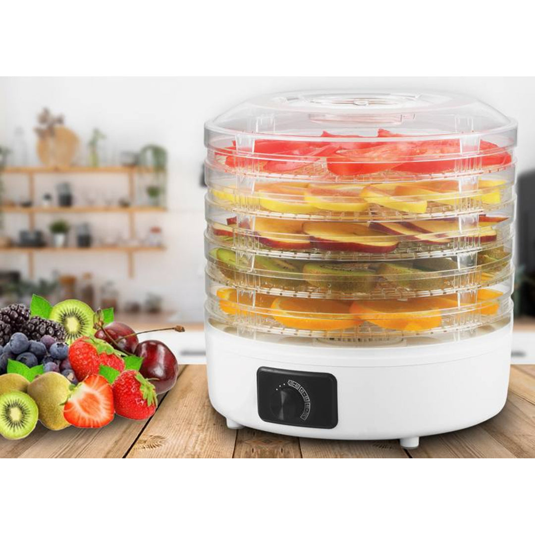 Droogautomaat voor champignons, groenten, fruit, vlees LTC, regelbaar vermogen, anti-slip basis, 5 laden, vaatwasmachinebestendig, LXSR003