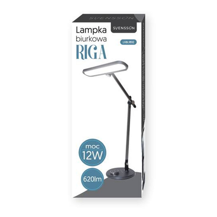 Svensson kantoorlamp, 620 lumen, 12W vermogen, drie lichttemperaturen, aanraakscherm, LXBL1892