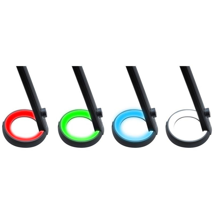 Svensson kantoorlamp, 450 Lumen, 8W vermogen, drie lichttemperaturen, oplaadfunctie voor mobiele apparaten, RGB voet, LXBL1063