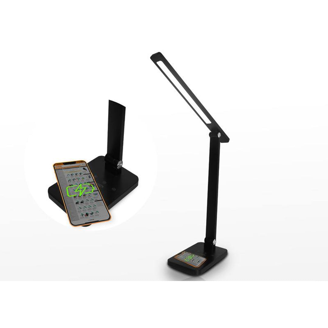 LTC-kantoorlamp, LED 10W, drie lichttemperaturen, inductief opladen, aanraakscherm, LXL0099C