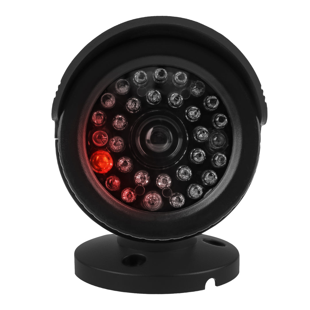 Set van twee dummy-buiskamera's, IR-LED's, zwart, voeding 2xAA (niet meegeleverd), ABS, IR1800 BT