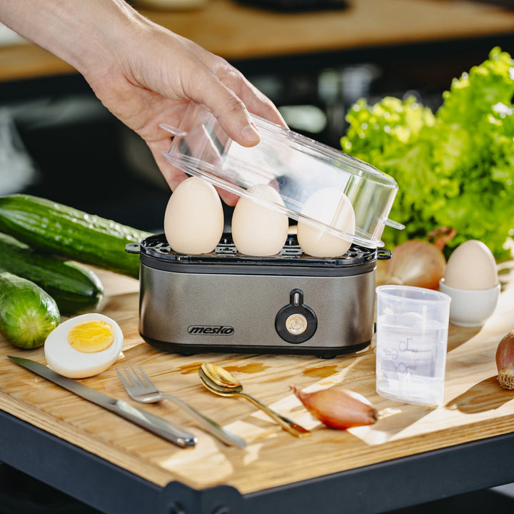 Mesko eierkoker voor 3 eieren, vermogen 210W, instelbare kookfase, indicatielampje, MS 4485