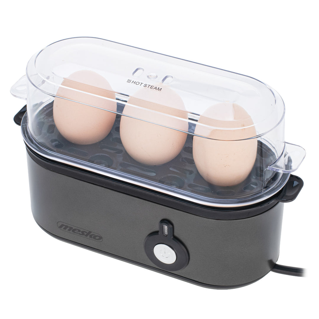 Mesko eierkoker voor 3 eieren, vermogen 210W, instelbare kookfase, indicatielampje, MS 4485