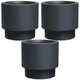 HEOS vorstbestendige bloempot, antraciet, inhoud 40L, met inzet 20L, DBHEN400-S433, 3 stuks