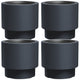 HEOS vorstbestendige bloempot, antraciet, inhoud 40L, met inzet 20L, DBHEN400-S433, 4 stuks