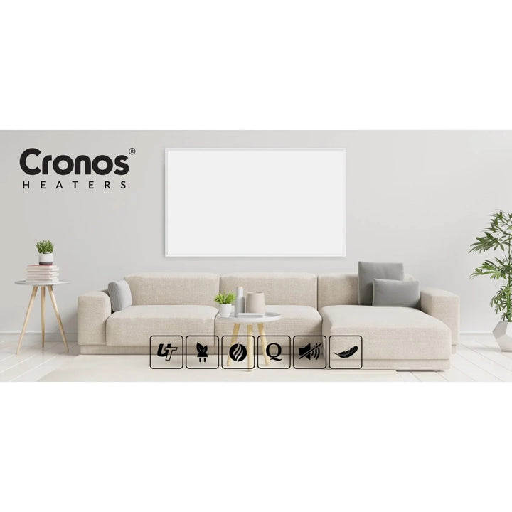 Cronos infraroodverwarming, 800 W, mat oppervlak, ultradun, Carbon P800