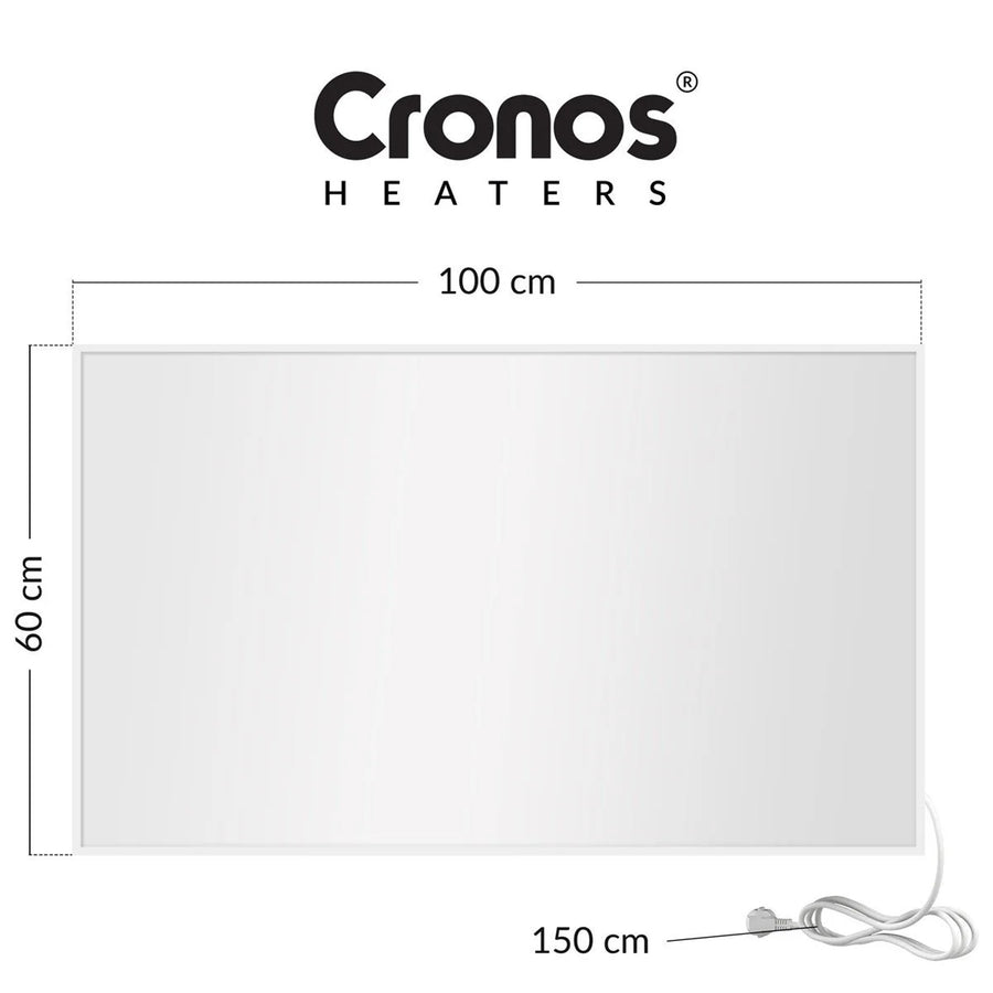 Cronos infraroodverwarming, 800 W, mat oppervlak, ultradun, Carbon P800