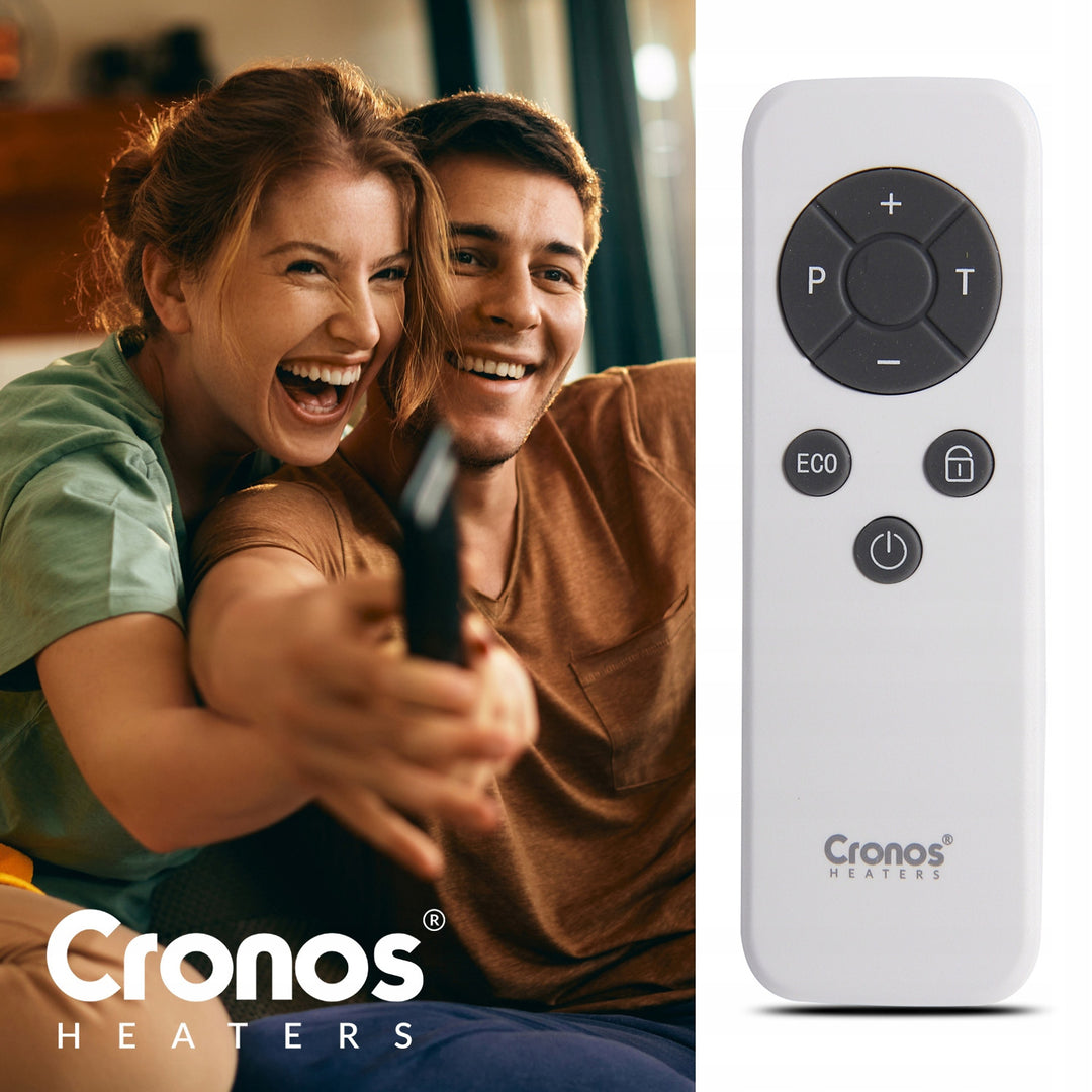 Cronos infraroodverwarming, 770W, smartphone gestuurd, ingebouwde thermostaat, 98% conversie, IP44 bescherming, Synthelith PRO CRP-770TWP