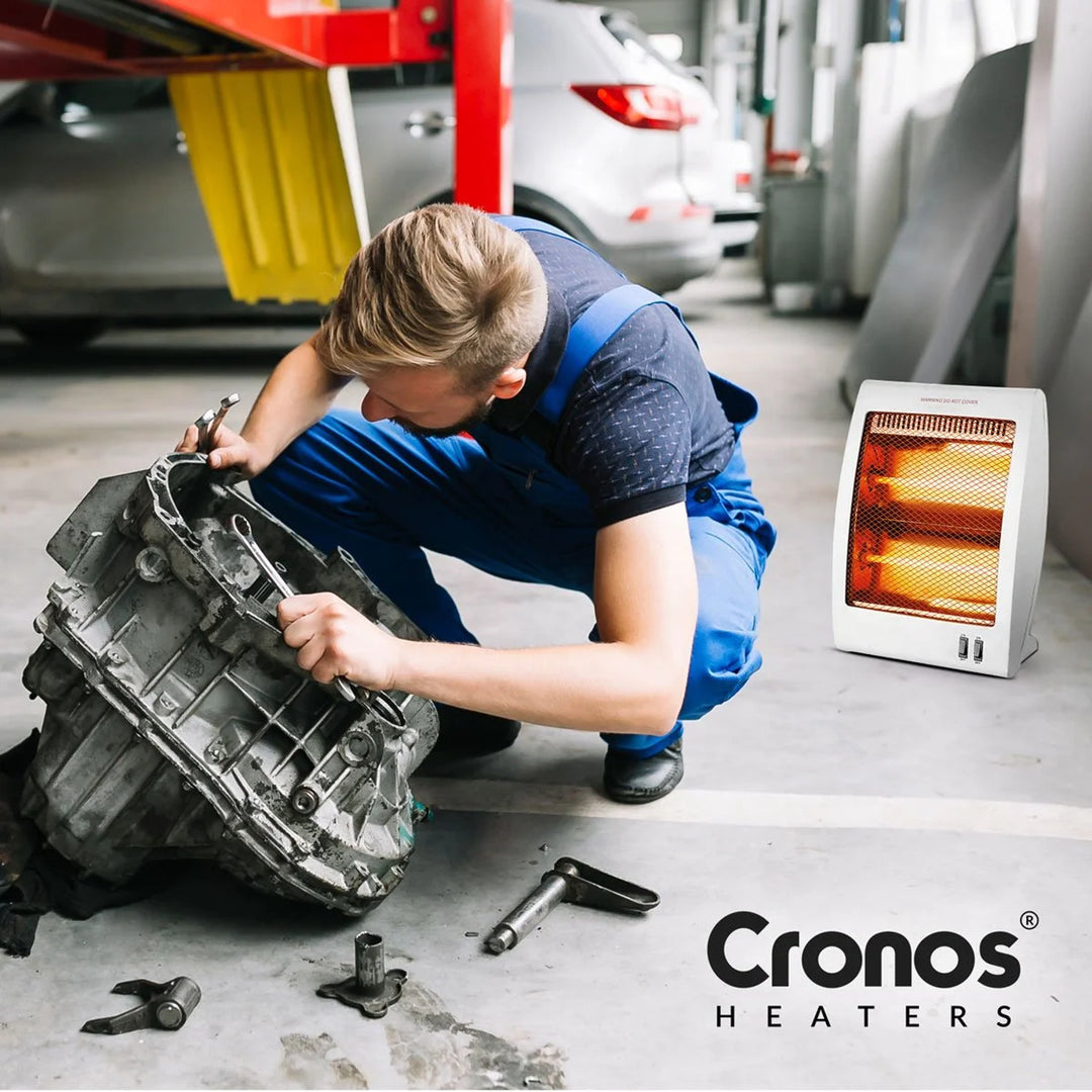 Cronos kwartsverwarming, vermogen 400/800W, 2 kwartsbuizen, wit, NSB-80