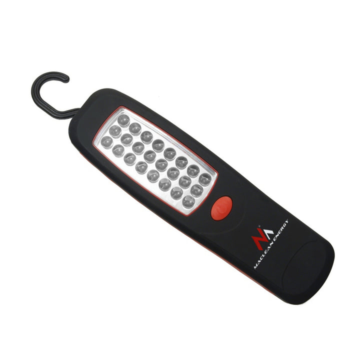 Lampa warsztatowa 24 LED Maclean, magnes, hak, 3xAA, MCE03 + 3x bateria Varta Industrial LR6/AA R-06