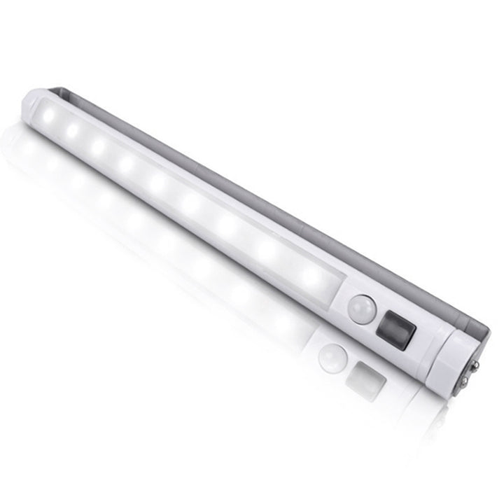 Maclean LED keukenlamp, onderkast 9 SMD, op batterijen, PIR sensor aan/uit, MCE166 + 3x Varta Industrial LR6/AA R-06 batterijen