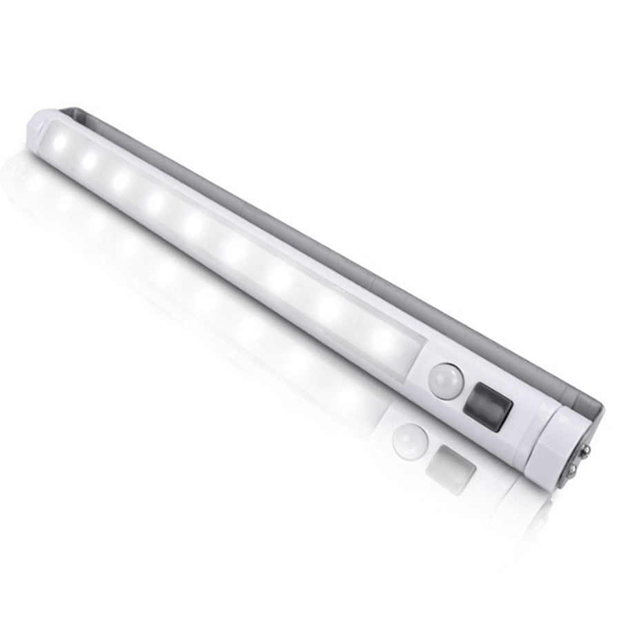 Maclean LED keukenlamp, onderkast 9 SMD, op batterijen, PIR sensor aan/uit, MCE166 + 3x Varta Industrial LR6/AA R-06 batterijen