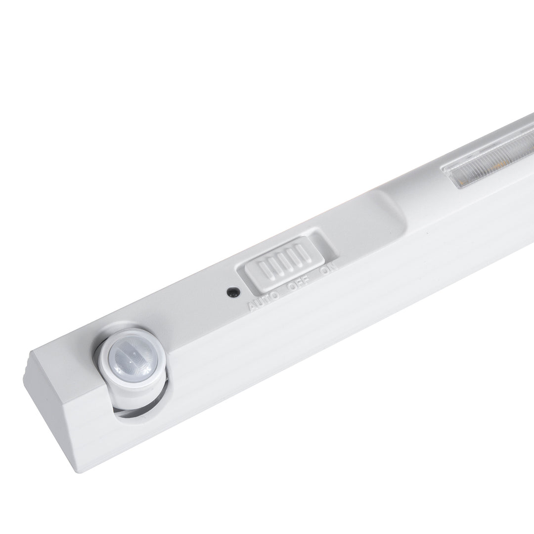 Maclean LED lamp, met bewegende sensor, haak, ON/OFF/AUTO, temp. 4000K, reikwijdte 3m, MCE235 + 3x Varta Industrial AAA alkaline batterijen