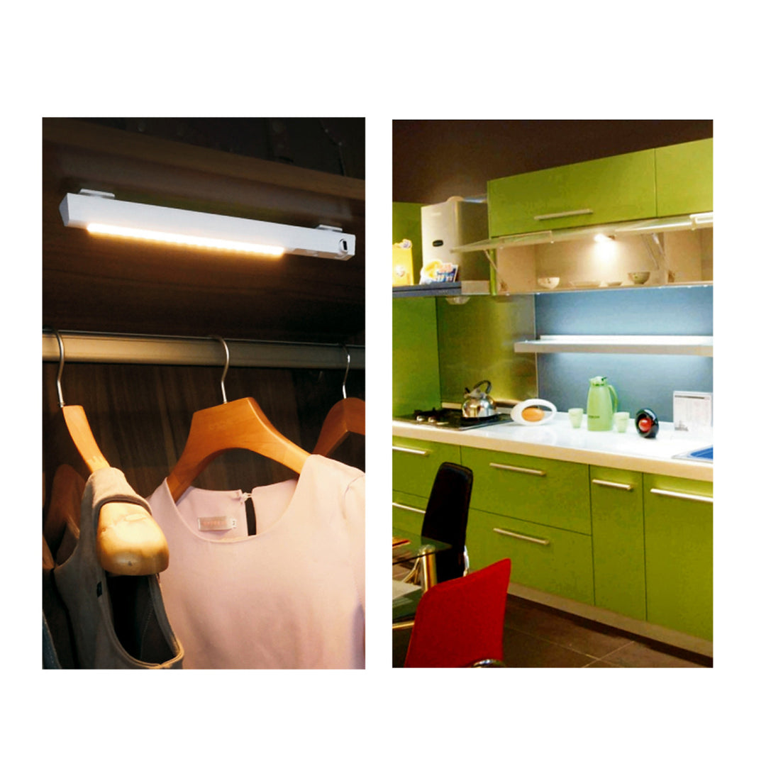 Maclean LED lamp, met bewegende sensor, haak, ON/OFF/AUTO, temp. 4000K, reikwijdte 3m, MCE235 + 3x Varta Industrial AAA alkaline batterijen