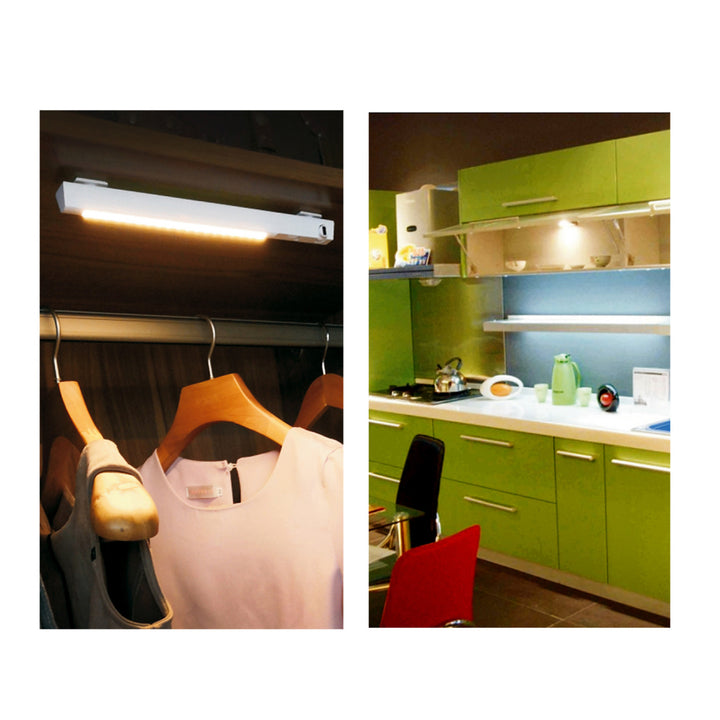 Maclean LED lamp, met bewegende sensor, haak, ON/OFF/AUTO, temp. 4000K, reikwijdte 3m, MCE235 + 3x Varta Industrial AAA alkaline batterijen