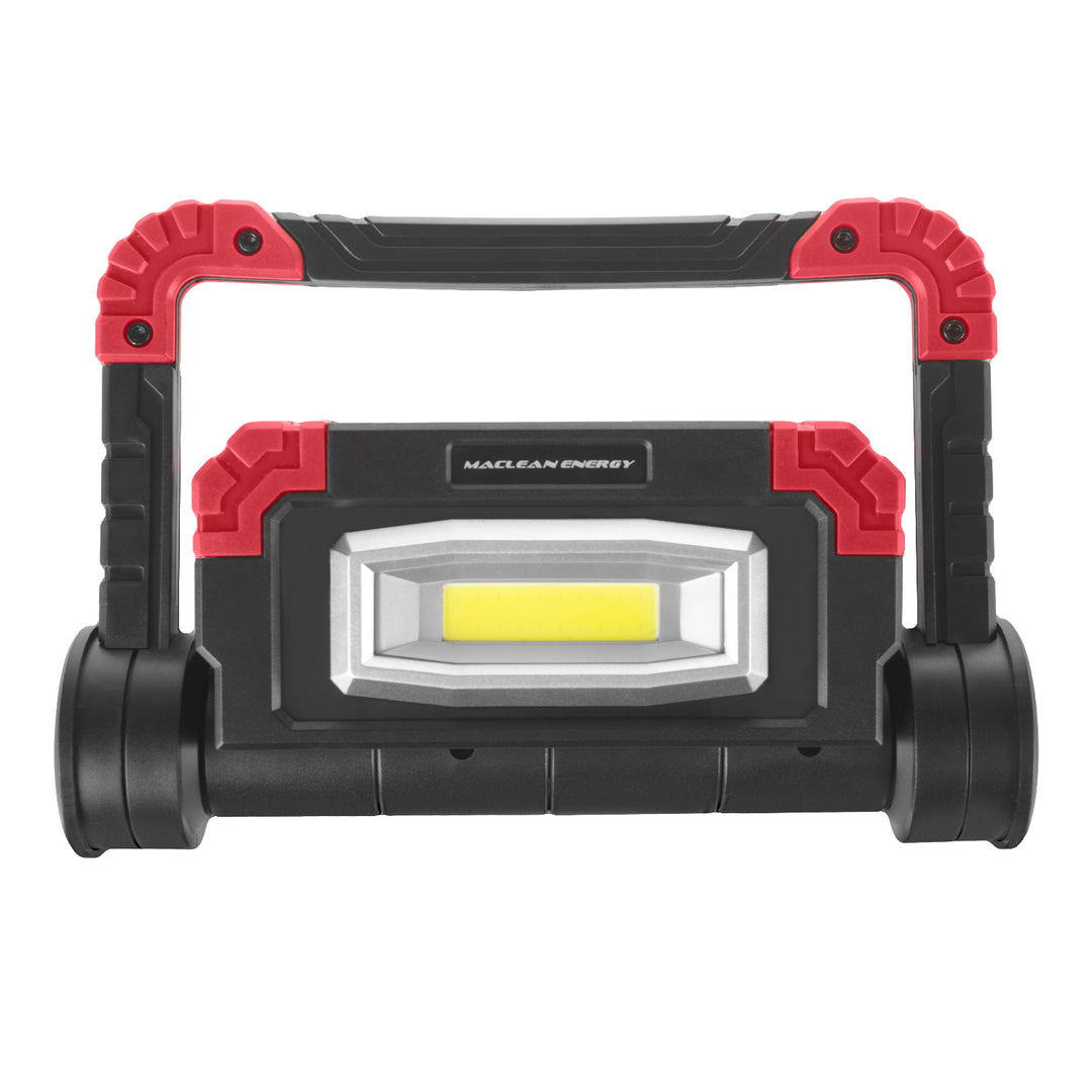 Maclean LED COB werklamp, 300 lm, 3 lichtstanden, kleurtemp.6500K, MCE439 + 4x Varta Industrial AA batterijen