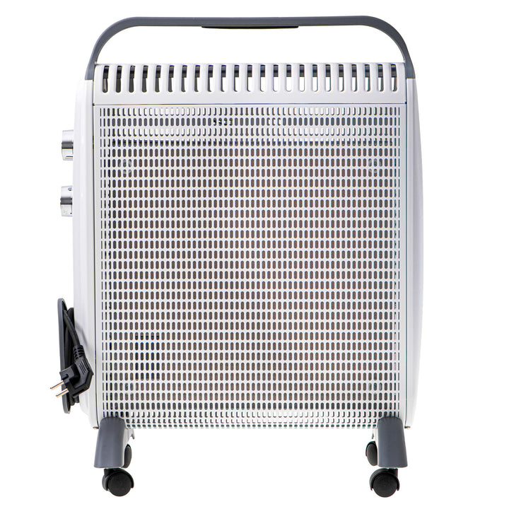 Verwarmingsconvector, op wielen, 2 vermogensniveaus, max 2000W, thermostaat, AD 7750