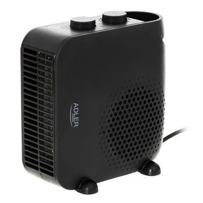 Adler Ad 7725 - Ventilatorkachel - 2 vermogensniveaus - max 2000W - Thermostaat - Zwart