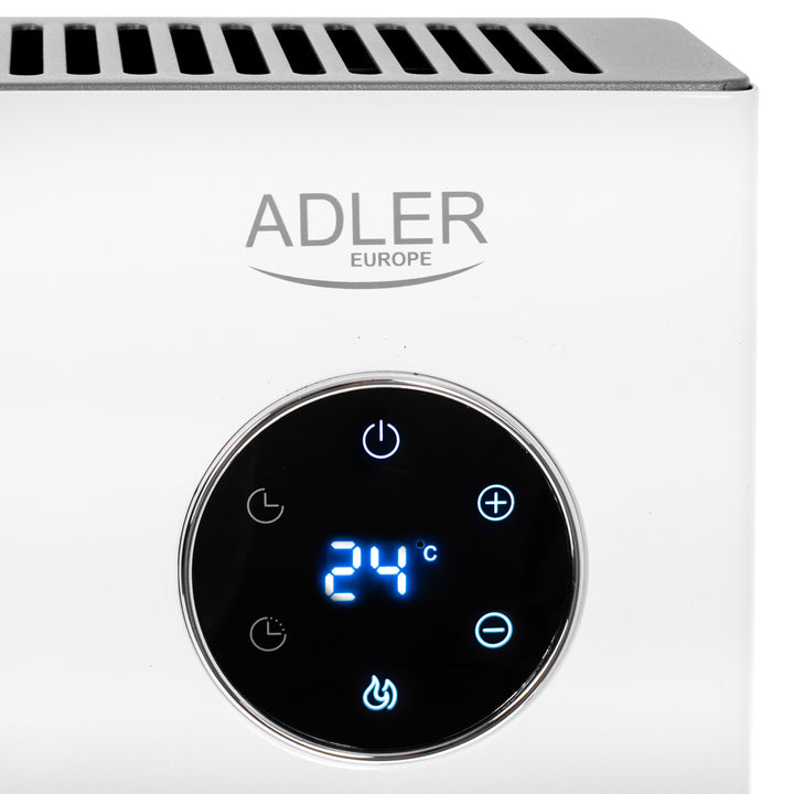 Convectorverwarming Adler, LED-display, afstandsbediening, 3 verwarmingsstanden, thermostaat, max 2000W, AD 7752