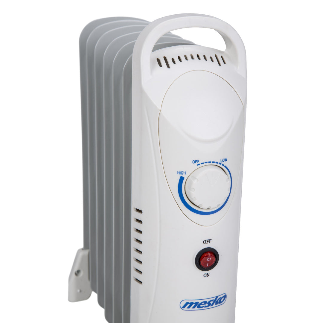 Mesko oliekachel, 7 ribben, 800W, temperatuurregeling, grijs, MS 7804