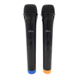 Twee draadloze microfoons met USB-ontvanger voor luidspreker met karaokefunctie, Mediatech MT395
