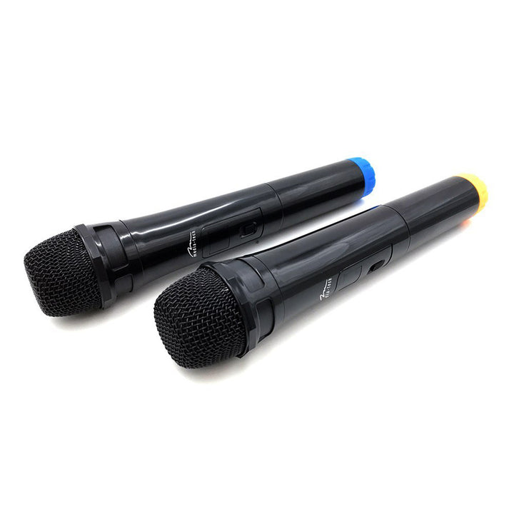 Twee draadloze microfoons met USB-ontvanger voor luidspreker met karaokefunctie, Mediatech MT395