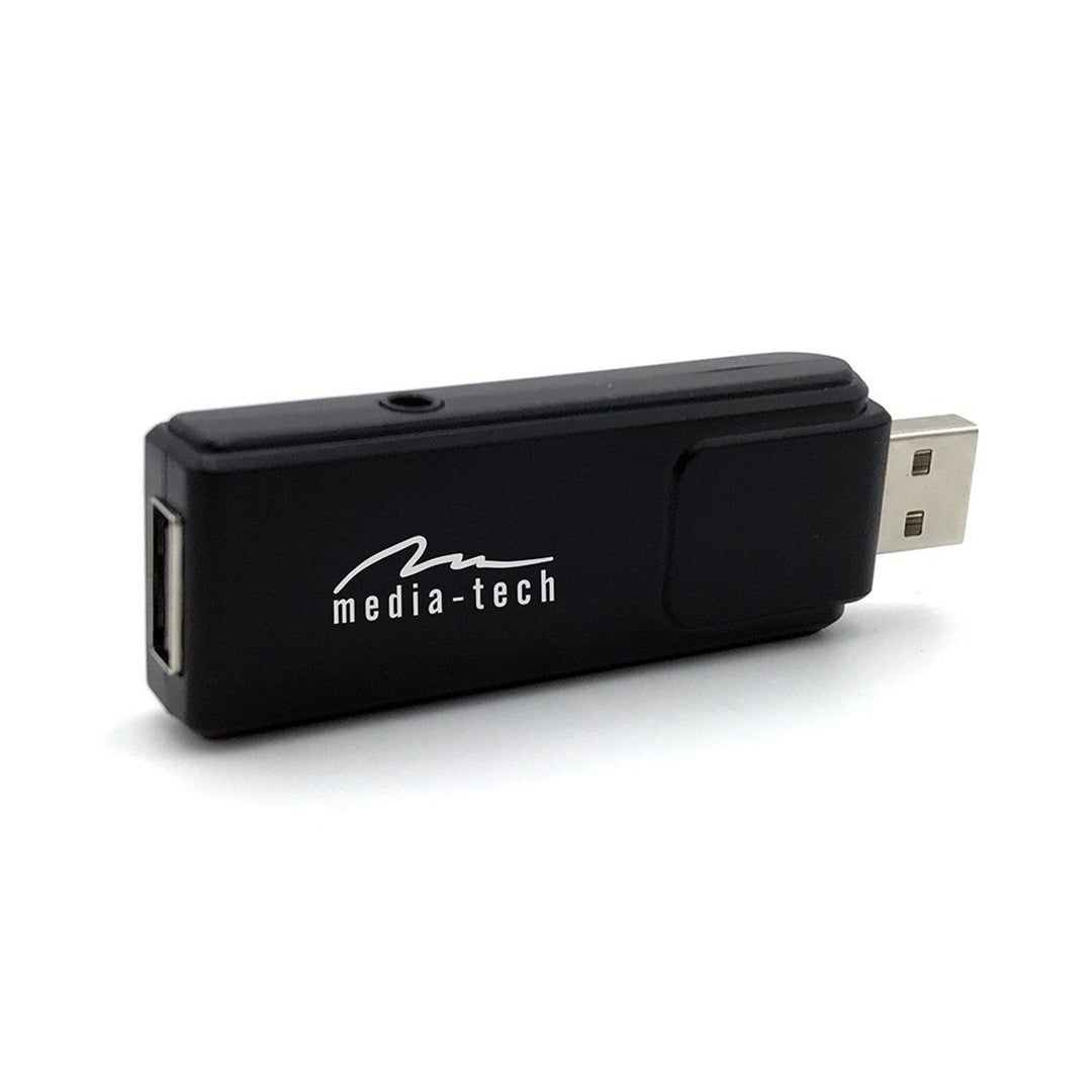 Twee draadloze microfoons met USB-ontvanger voor luidspreker met karaokefunctie, Mediatech MT395