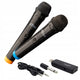 Twee draadloze microfoons met USB-ontvanger voor luidspreker met karaokefunctie, Mediatech MT395