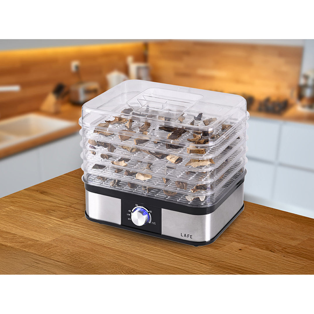 Lafe droger, voor champignons, fruit, groenten, 250W, 5 zeven, temperatuurregeling, NutriDry