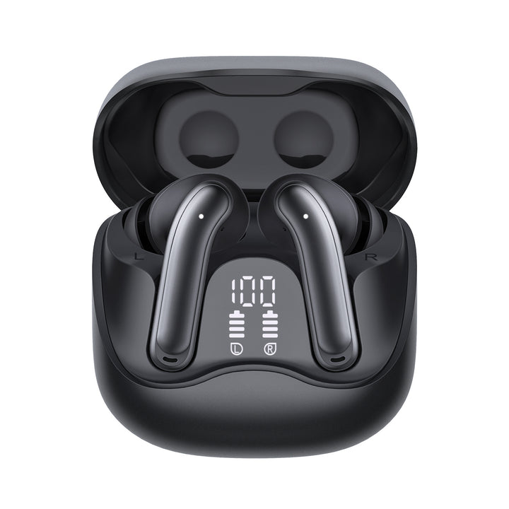 Audiocore draadloze hoofdtelefoon, hybride ANC, ENC, 6 microfoons, oplaadcase, Tuya, AC591 PRO