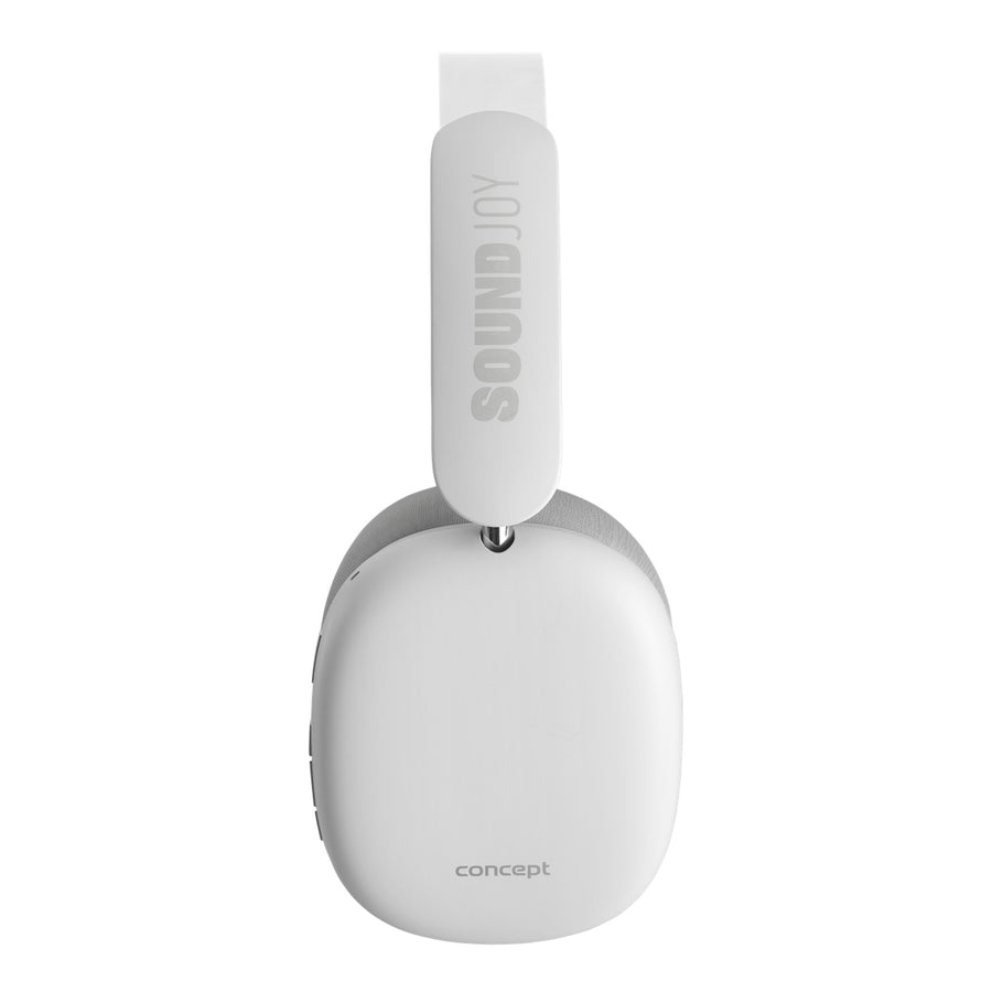 Concept SoundJoy draadloze hoofdtelefoon voor in de oren, tot 70 uur afspeeltijd, Bluetooth 5.4, snel opladen, actieve ruisonderdrukking tot 33 dB, wit, HS4061