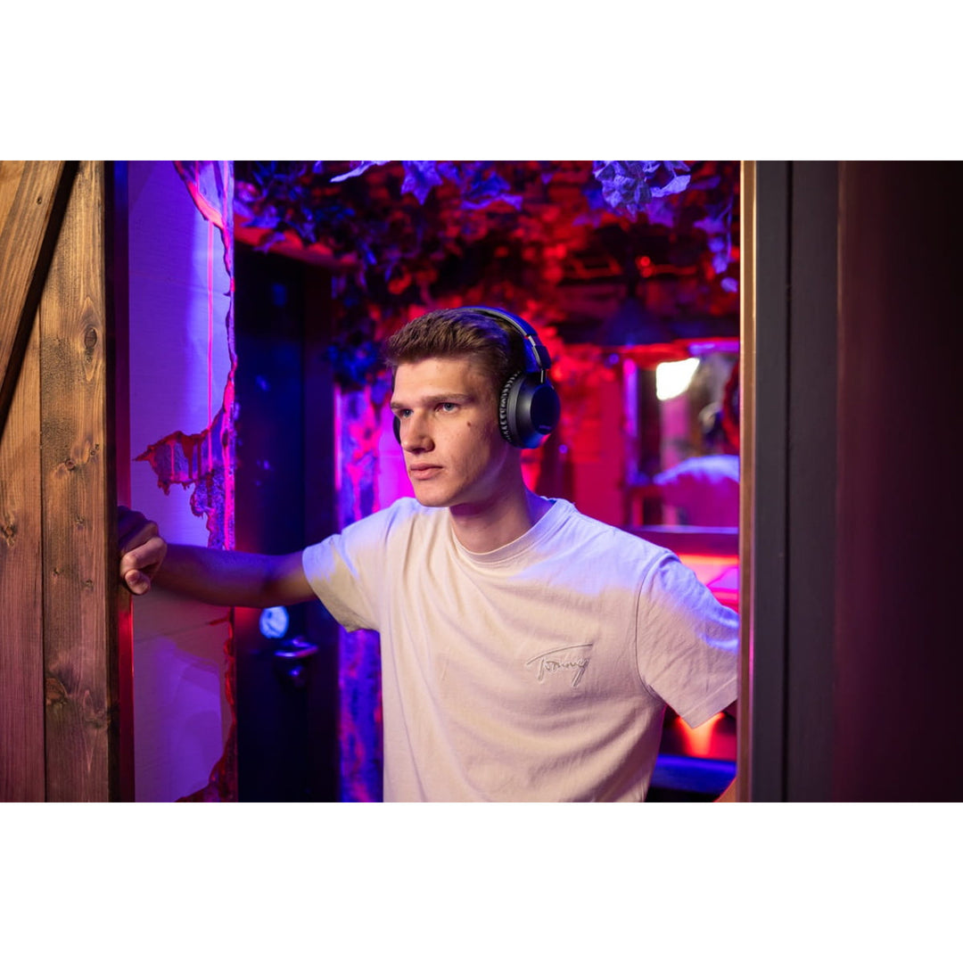 Concept SoundJoy draadloze hoofdtelefoon voor in de oren, tot 45 uur afspeeltijd, Bluetooth 6.0, snel opladen, actieve ruisonderdrukking tot 18 dB, zwart, HS4080