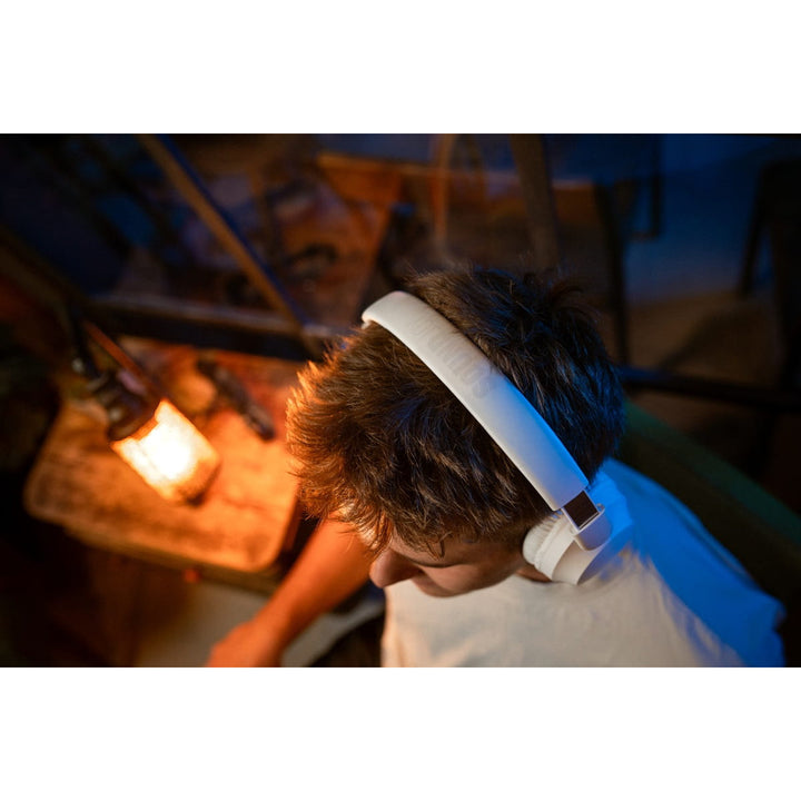 Concept SoundJoy draadloze hoofdtelefoon voor in de oren, tot 45 uur afspeeltijd, Bluetooth 6.0, snel opladen, actieve ruisonderdrukking tot 18 dB, wit, HS4081