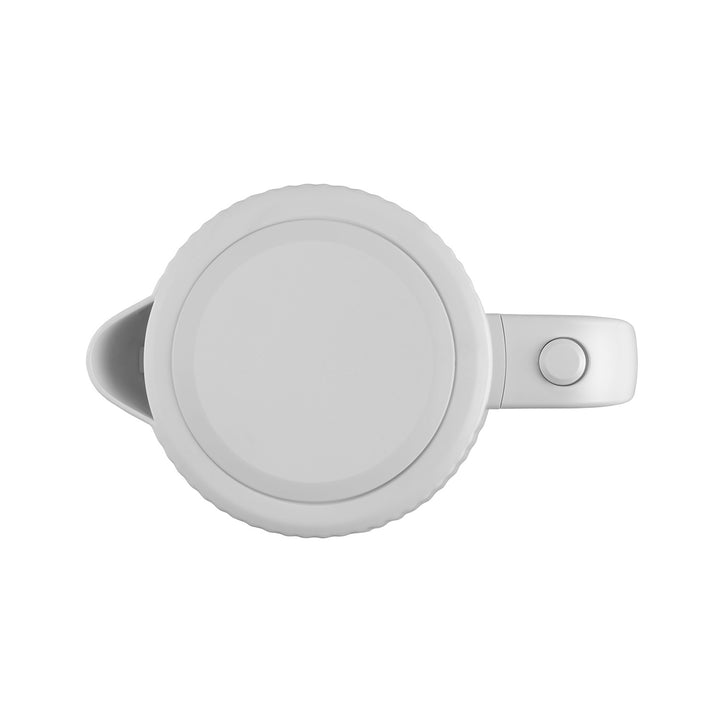 Concept kunststof waterkoker, 1,7L, geribbeld ontwerp, drievoudig veiligheidssysteem, bezinkselfilter, waterpeilindicator, wit, RK2390