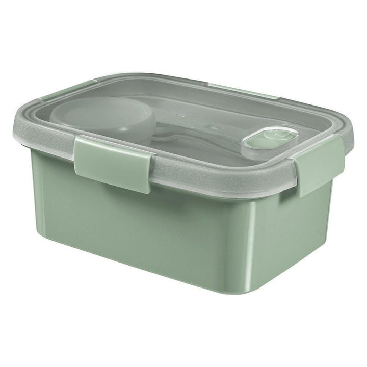 Curver Smart To Go Eco Lunchbox - 1,2 liter + Bestekset + Sauscup - Eco Groen