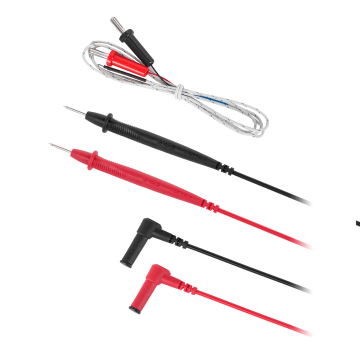 Uni-T digitale multimeter, spanning- en stroommeting, meetsnoeren inbegrepen, temperatuursonde, UT136C+