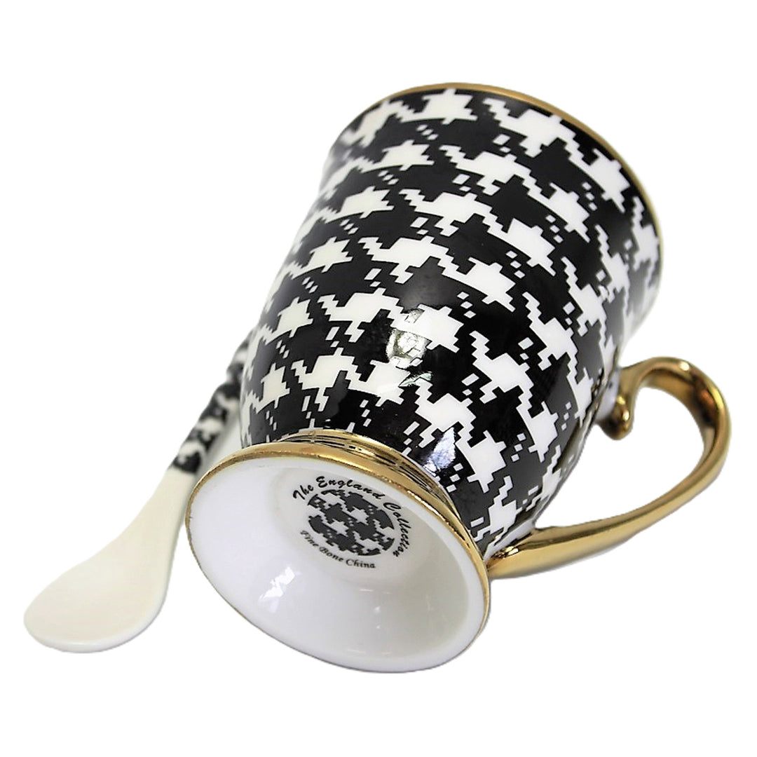 Mok Pepite Gouden Handvat Lepel Porselein Exclusief, Koningin Isabel