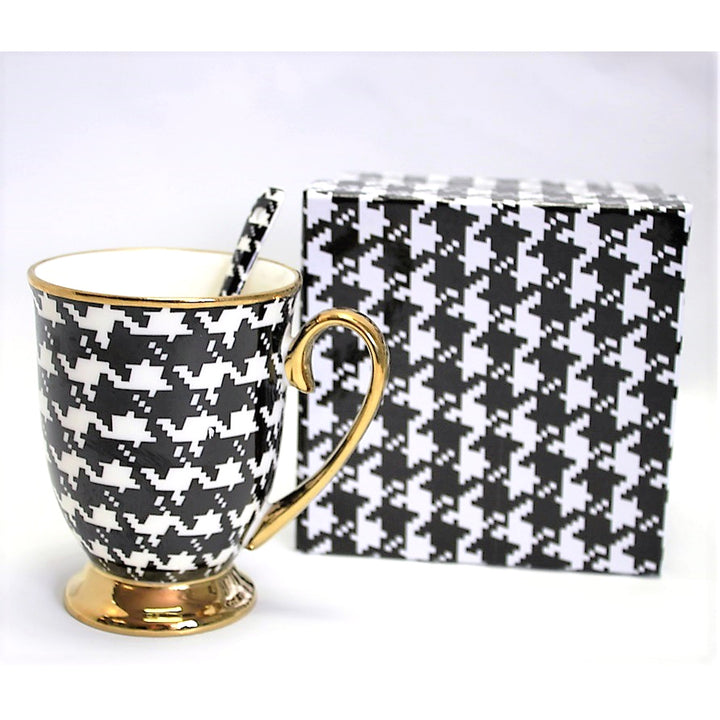 Mok Pepite Gouden Handvat Lepel Porselein Exclusief, Koningin Isabel