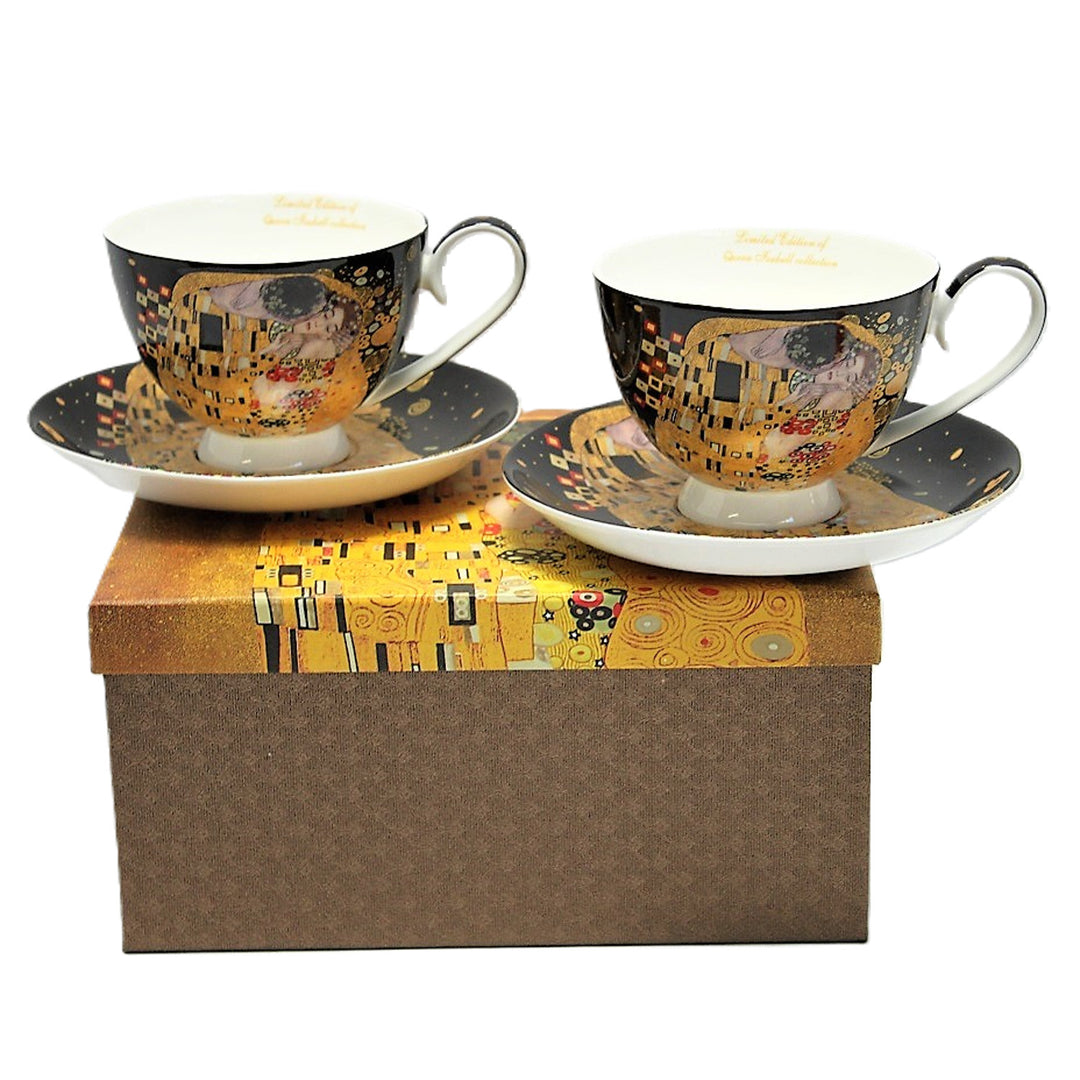 Queen Isabell - Set van 2 porseleinen -kopjes, Kus van Klimt, 250 ml, W8KL356-22383