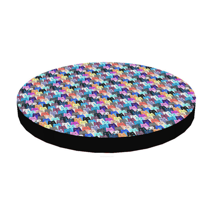 Bertoni kattenbed / matras, in elastisch schuim, diameter 55 cm, Miauw, Ring design