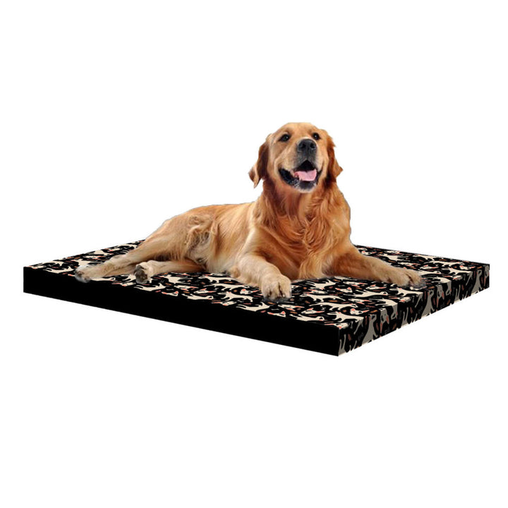 Bertoni XL hondenmatras bed, schuim, waterdichte hoes, Bullteriers patroon, EE146