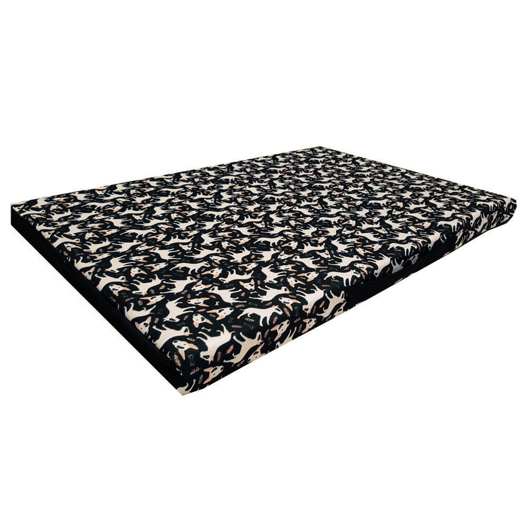 Bertoni XL hondenmatras bed, schuim, waterdichte hoes, Bullteriers patroon, EE146
