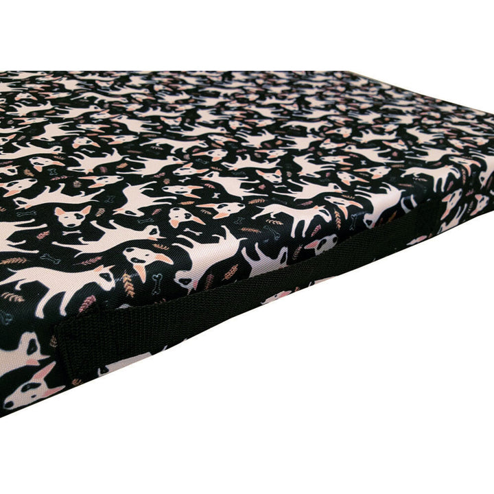 Bertoni XL hondenmatras bed, schuim, waterdichte hoes, Bullteriers patroon, EE146