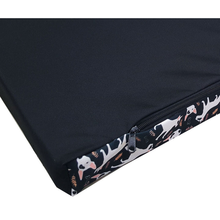 Bertoni XL hondenmatras bed, schuim, waterdichte hoes, Bullteriers patroon, EE146
